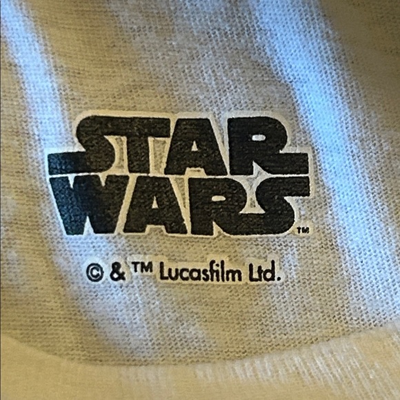 Star Wars Boba Fett Long Sleeve White Shirt, size M. EUC - Picture 4 of 6